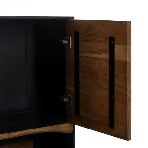 ARMARIO LED MADERA-METAL SALÓN 100 X 40 X 147 CM - Imagen 7