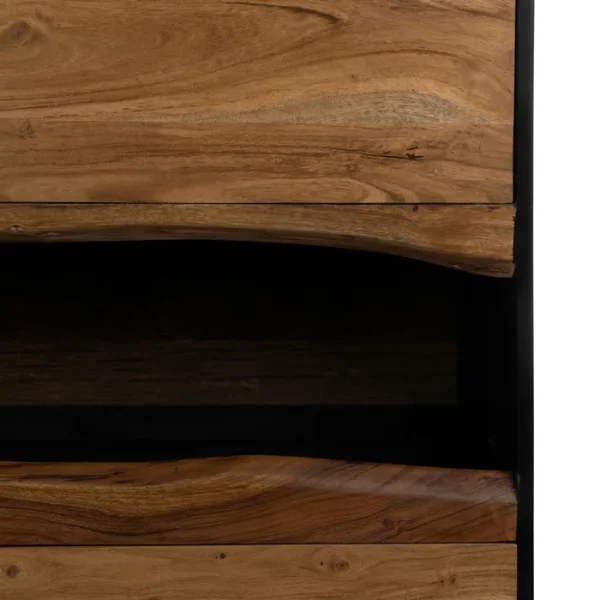 ARMARIO LED MADERA-METAL SALÓN 100 X 40 X 147 CM - Imagen 11