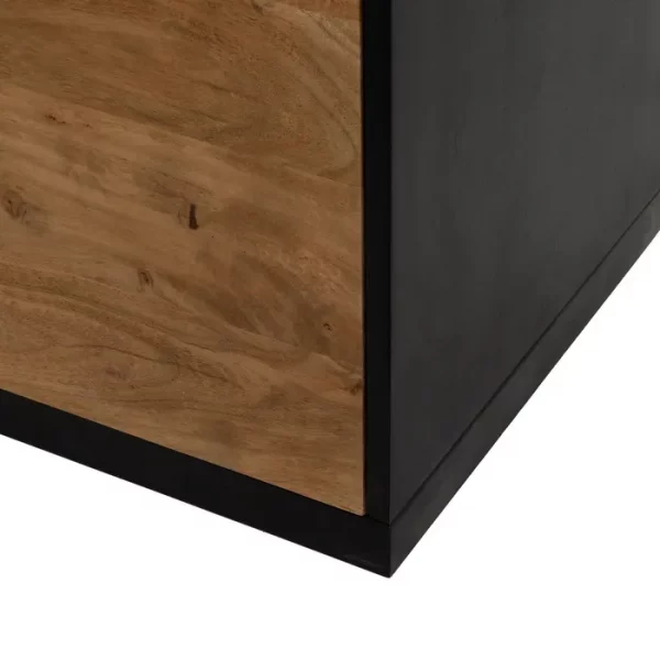 ARMARIO LED MADERA-METAL SALÓN 100 X 40 X 147 CM - Imagen 12