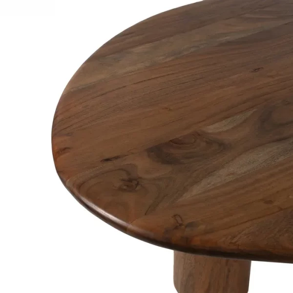MESA COMEDOR MARRÓN MADERA DE ACACIA 240 X 97 X 76 CM - Imagen 3