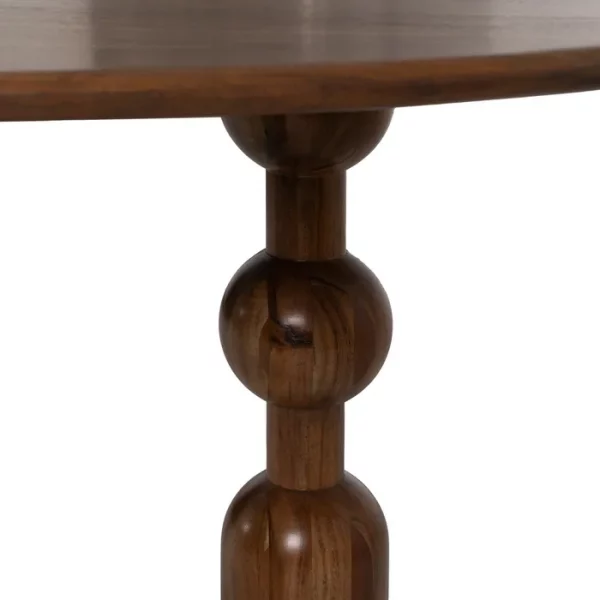 MESA COMEDOR MARRÓN MADERA DE ACACIA 240 X 97 X 76 CM - Imagen 8