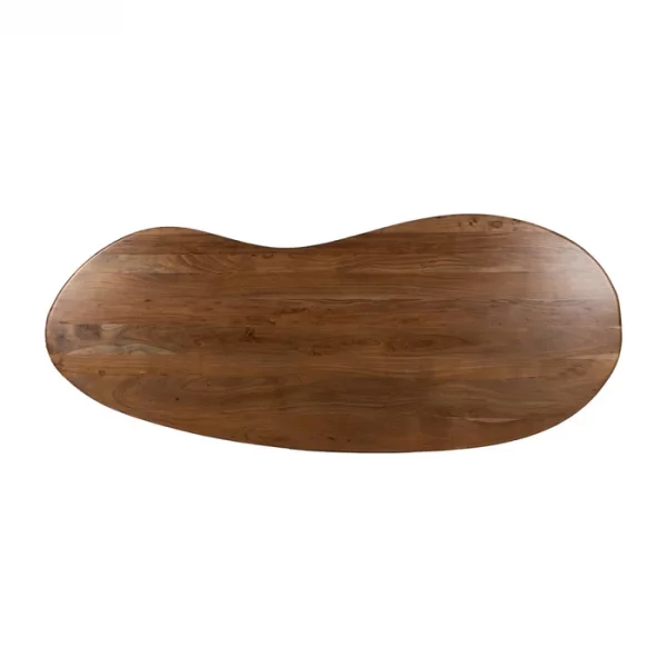 MESA COMEDOR MARRÓN MADERA DE ACACIA 240 X 97 X 76 CM - Imagen 9