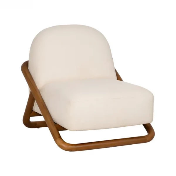 SILLÓN NATURAL TEJIDO-MADERA SALÓN 75 X 85 X 79 CM - Imagen 2
