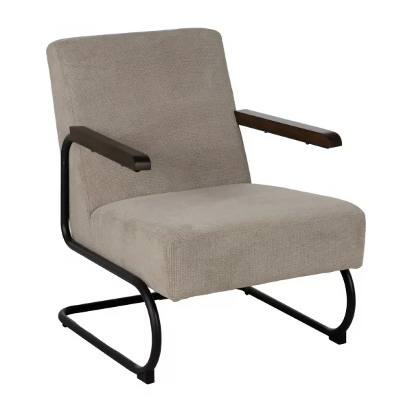 SILLÓN TAUPE METAL-TEJIDO 61 X 70 X 85 CM - Imagen 3