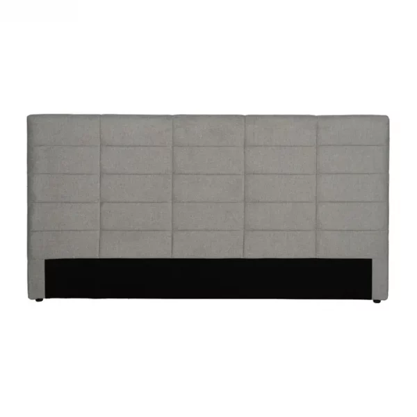 CABECERO GRIS TEJIDO DORMITORIO 190 X 8 X 100 CM - Imagen 2