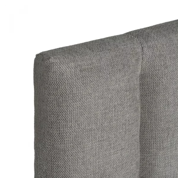 CABECERO GRIS TEJIDO DORMITORIO 190 X 8 X 100 CM - Imagen 4