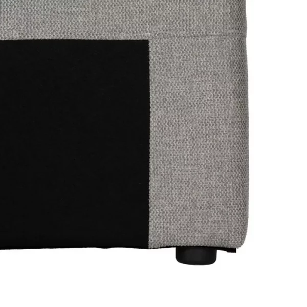 CABECERO GRIS TEJIDO DORMITORIO 190 X 8 X 100 CM - Imagen 6