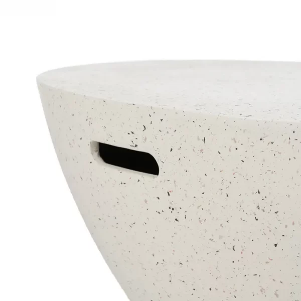MESA CENTRO BLANCO FIBRA DE MAGNESIO 90 X 90 X 40 CM - Imagen 7