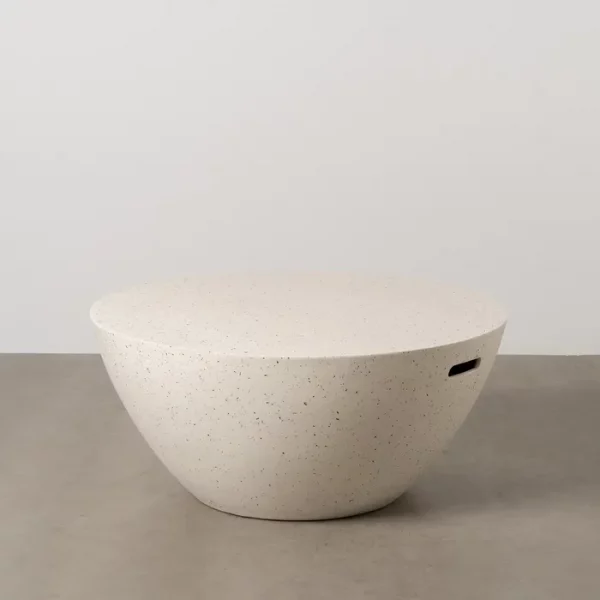 MESA CENTRO BLANCO FIBRA DE MAGNESIO 90 X 90 X 40 CM - Imagen 2