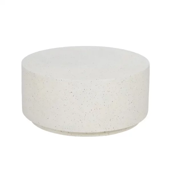MESA CENTRO BLANCO FIBRA DE MAGNESIO 90 X 90 X 40 CM - Imagen 3