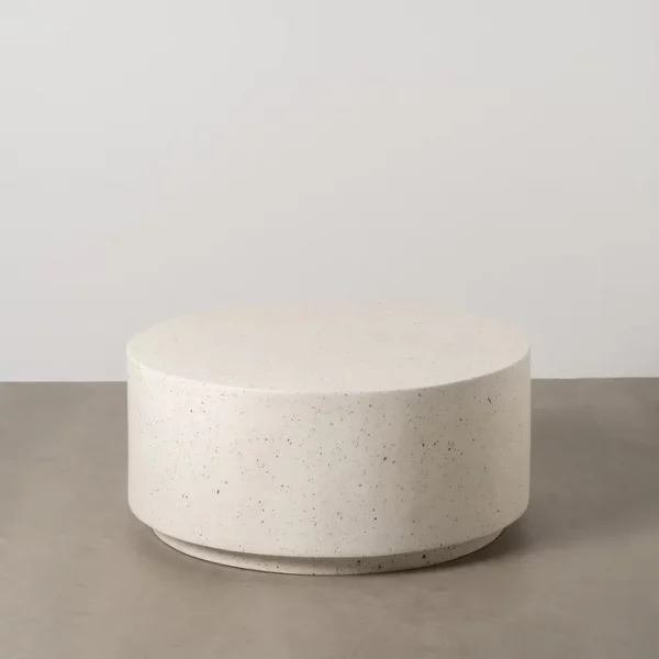 MESA CENTRO BLANCO FIBRA DE MAGNESIO 90 X 90 X 40 CM - Imagen 2