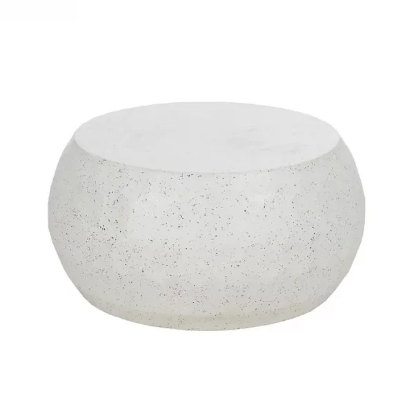 MESA CENTRO BEIGE CEMENTO 92 X 92 X 45 CM - Imagen 3