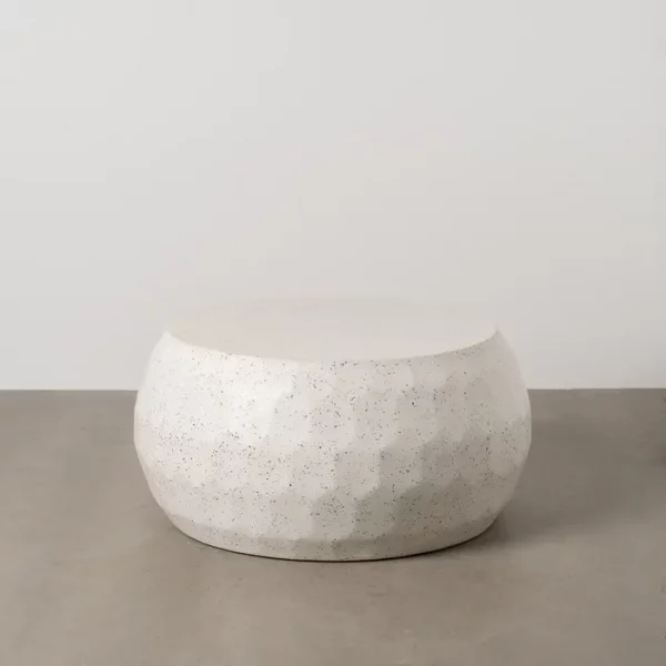 MESA CENTRO BEIGE CEMENTO 92 X 92 X 45 CM - Imagen 2