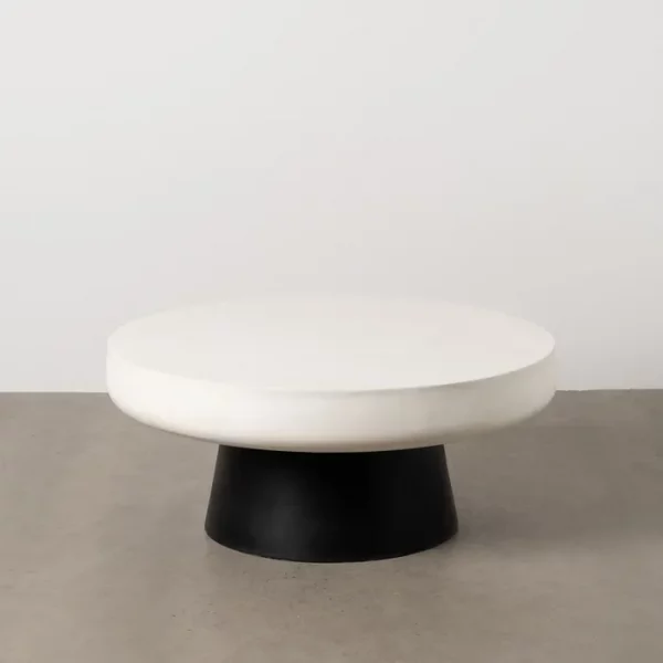 MESA CENTRO BLANCO-NEGRO MAGNESIO 91 X 91 X 39 CM - Imagen 2