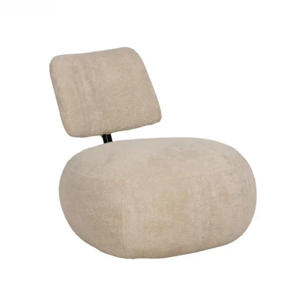 SILLÓN BEIGE TEJIDO SALÓN 67 X 73 X 67 CM - Imagen 2