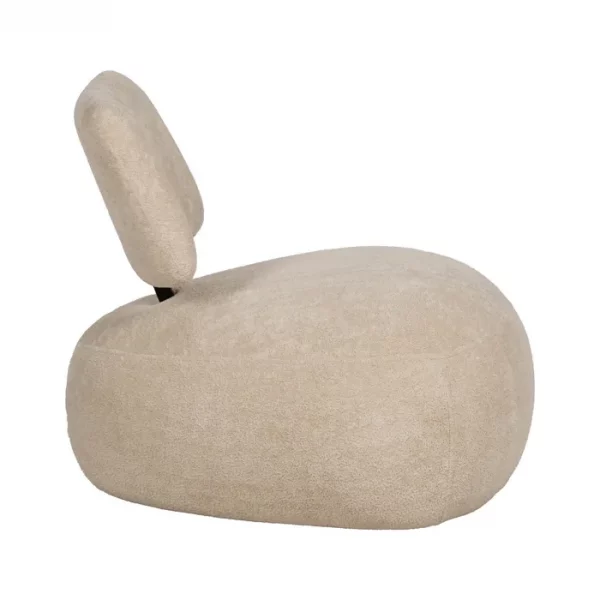 SILLÓN BEIGE TEJIDO SALÓN 67 X 73 X 67 CM - Imagen 3