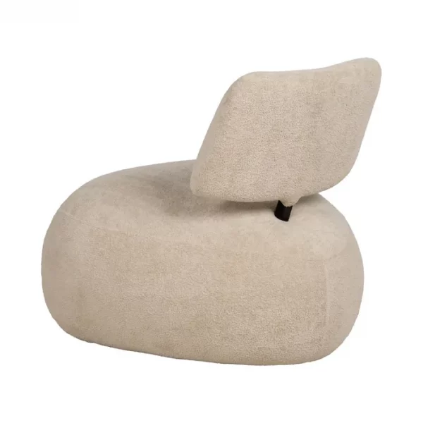 SILLÓN BEIGE TEJIDO SALÓN 67 X 73 X 67 CM - Imagen 4