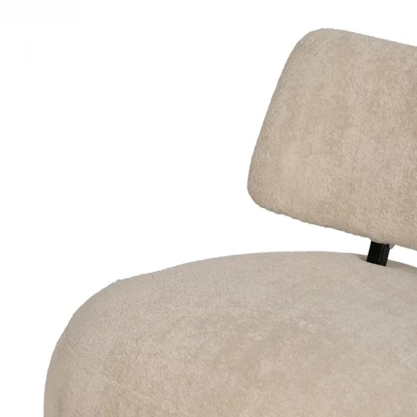 SILLÓN BEIGE TEJIDO SALÓN 67 X 73 X 67 CM - Imagen 6