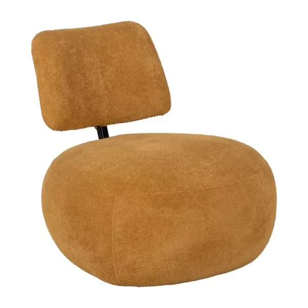 SILLÓN MOSTAZA TEJIDO SALÓN 67 X 73 X 67 CM - Imagen 3