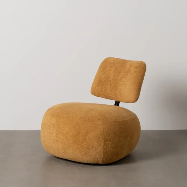 SILLÓN MOSTAZA TEJIDO SALÓN 67 X 73 X 67 CM - Imagen 2