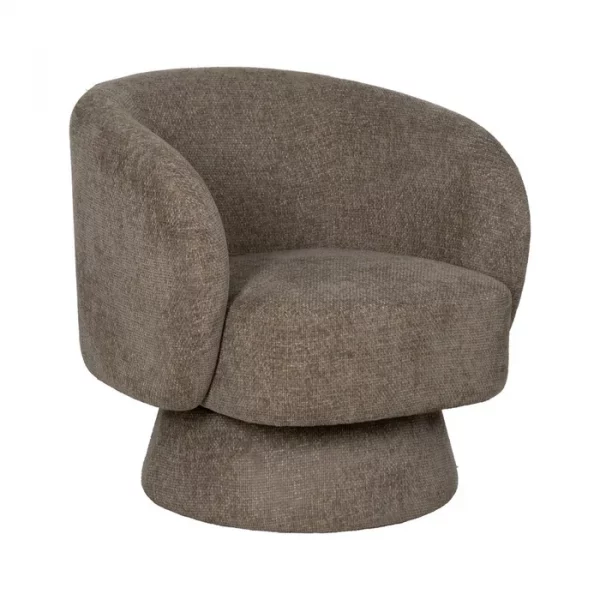 SILLÓN BEIGE TEJIDO SALÓN 78 X 79 X 77 CM - Imagen 3