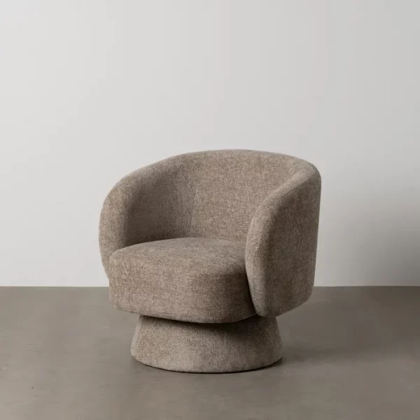 SILLÓN BEIGE TEJIDO SALÓN 78 X 79 X 77 CM - Imagen 2