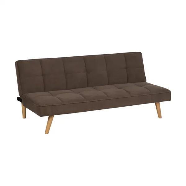 SOFÁ-CAMA TAUPE MADERA DECORACIÓN 175 X 84 X 73 CM - Imagen 3