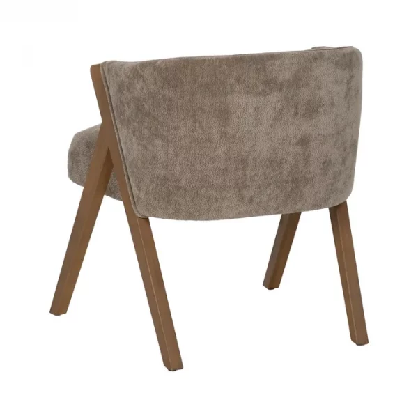 SILLA TAUPE MADERA DE ABEDUL SALÓN 58 X 59,50 X 68,50 CM - Imagen 4