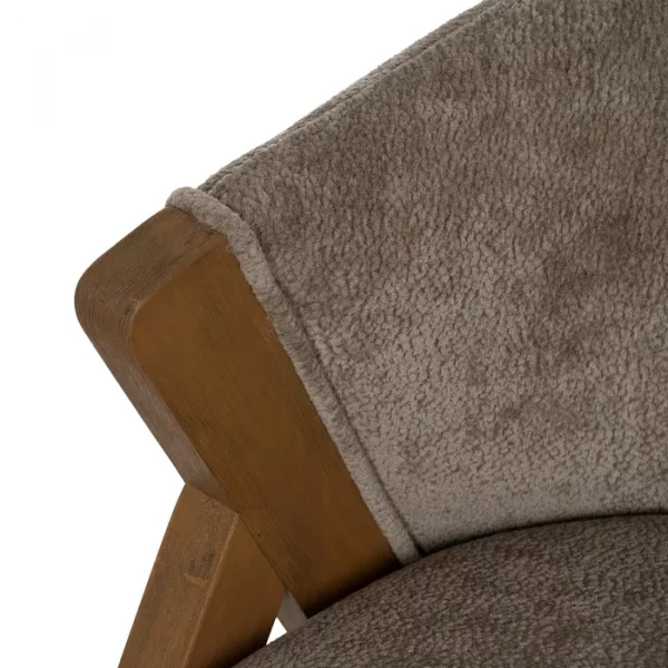 SILLA TAUPE MADERA DE ABEDUL SALÓN 58 X 59,50 X 68,50 CM - Imagen 8