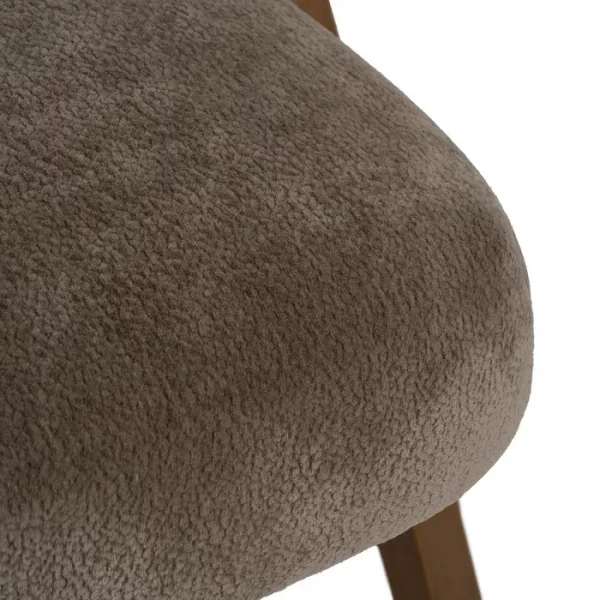 SILLA TAUPE MADERA DE ABEDUL SALÓN 58 X 59,50 X 68,50 CM - Imagen 9