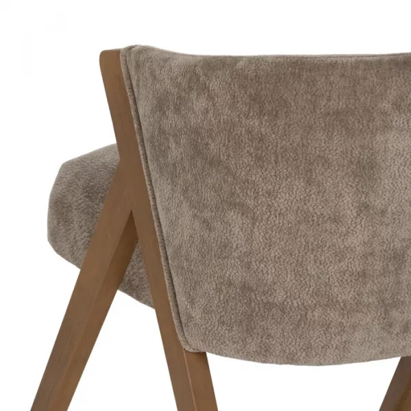 SILLA TAUPE MADERA DE ABEDUL SALÓN 58 X 59,50 X 68,50 CM - Imagen 10