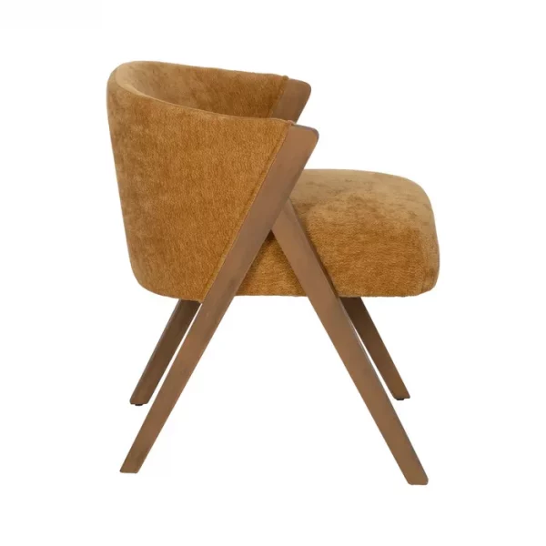 SILLA AMARILLO MADERA DE ABEDUL SALÓN 58 X 59,50 X 68,50 CM - Imagen 3