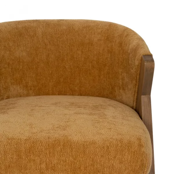 SILLA AMARILLO MADERA DE ABEDUL SALÓN 58 X 59,50 X 68,50 CM - Imagen 5