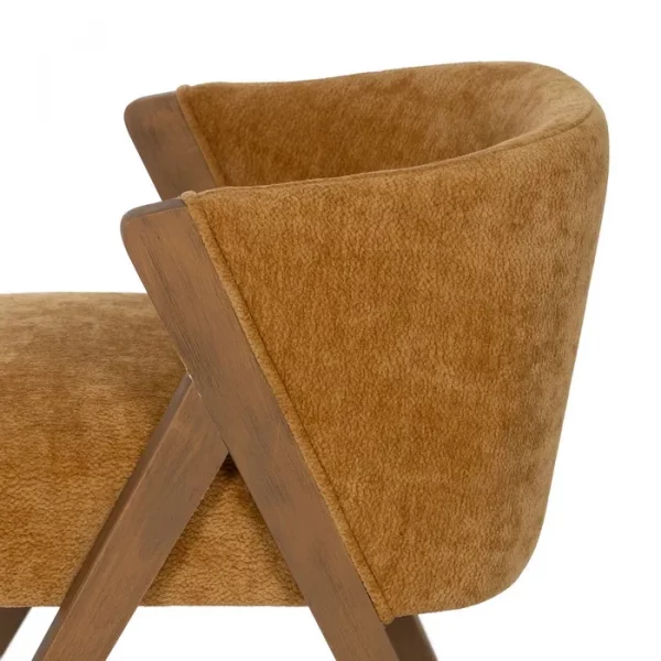 SILLA AMARILLO MADERA DE ABEDUL SALÓN 58 X 59,50 X 68,50 CM - Imagen 7