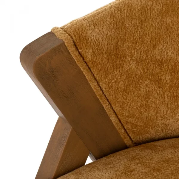 SILLA AMARILLO MADERA DE ABEDUL SALÓN 58 X 59,50 X 68,50 CM - Imagen 8