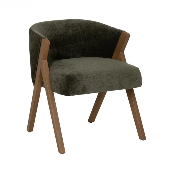 SILLA VERDE MADERA DE ABEDUL SALÓN 58 X 59,50 X 68,50 CM - Imagen 2