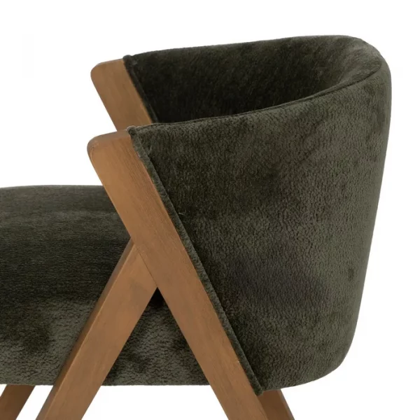 SILLA VERDE MADERA DE ABEDUL SALÓN 58 X 59,50 X 68,50 CM - Imagen 7