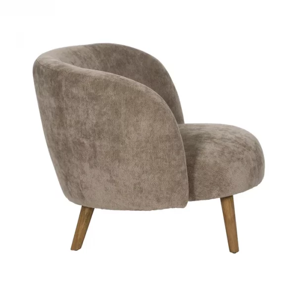 SILLÓN TAUPE MADERA DE ABEDUL SALÓN 85 X 79 X 66 CM - Imagen 3