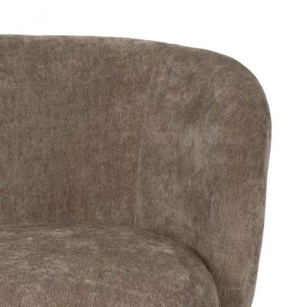 SILLÓN TAUPE MADERA DE ABEDUL SALÓN 85 X 79 X 66 CM - Imagen 5