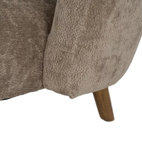 SILLÓN TAUPE MADERA DE ABEDUL SALÓN 85 X 79 X 66 CM - Imagen 8