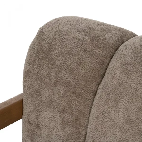 SILLÓN TAUPE MADERA DE ABEDUL SALÓN 76,50 X 87 X 72,50 CM - Imagen 9