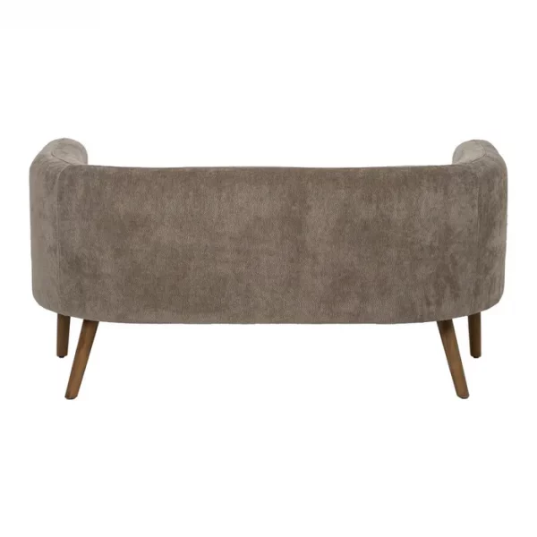SOFÁ TAUPE MADERA DE ABEDUL SALÓN 142 X 73 X 68 CM - Imagen 4