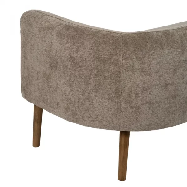 SOFÁ TAUPE MADERA DE ABEDUL SALÓN 142 X 73 X 68 CM - Imagen 9