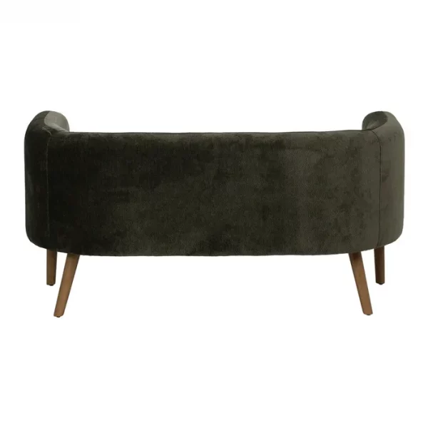 SOFÁ VERDE MADERA DE ABEDUL SALÓN 142 X 73 X 68 CM - Imagen 4