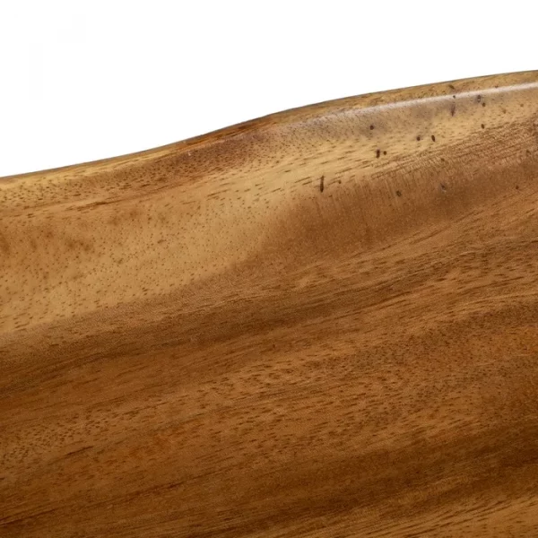 MESA COMEDOR NATURAL MADERA-HIERRO SALÓN 200 X 80 X 80 CM - Imagen 5