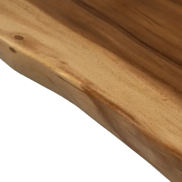 MESA COMEDOR NATURAL MADERA-HIERRO SALÓN 200 X 80 X 80 CM - Imagen 7