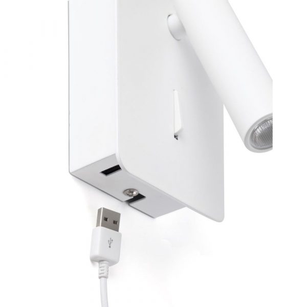 SUAU LECTOR BLANCO USB LED 3W - Imagen 2