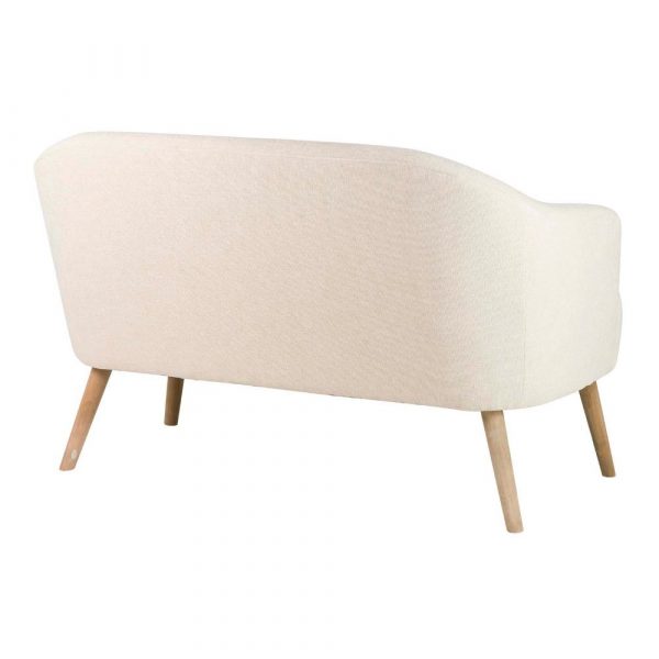 SOFA CHENILLA BEIGE 131x72x79 CM - Imagen 4