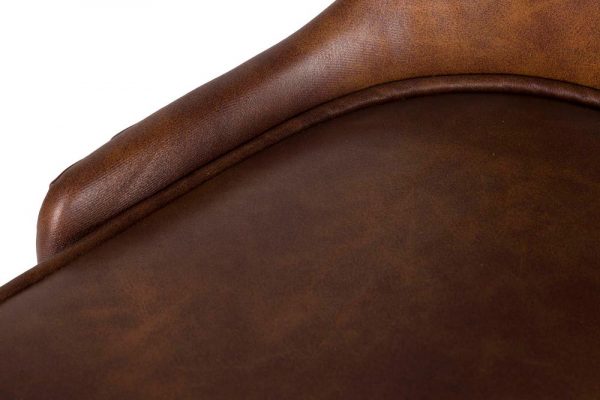SILLA TACHUELAS PU MARRON ASPEN 49x54x82 CM - Imagen 3