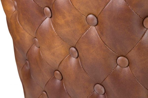 SILLA TACHUELAS PU MARRON ASPEN 49x54x82 CM - Imagen 8